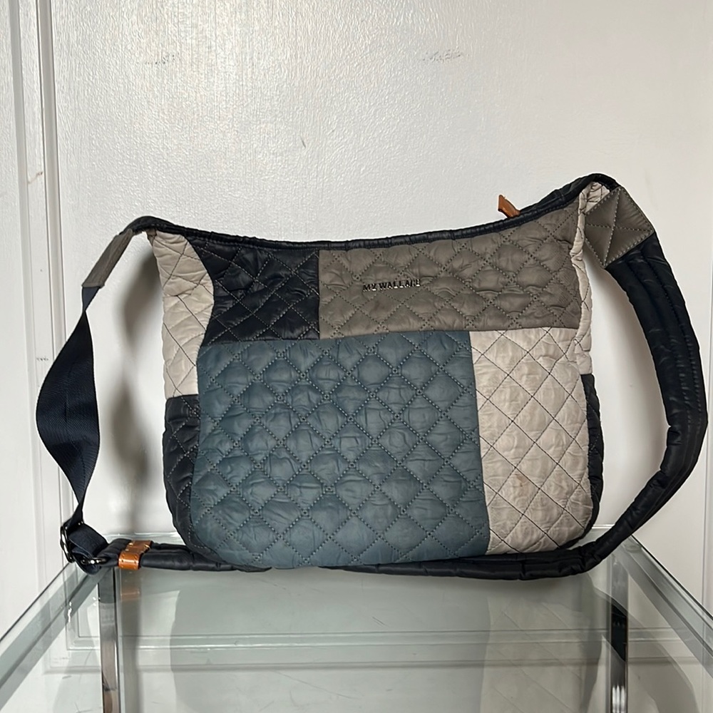 Blue/gray MZ Wallace shoulder bag